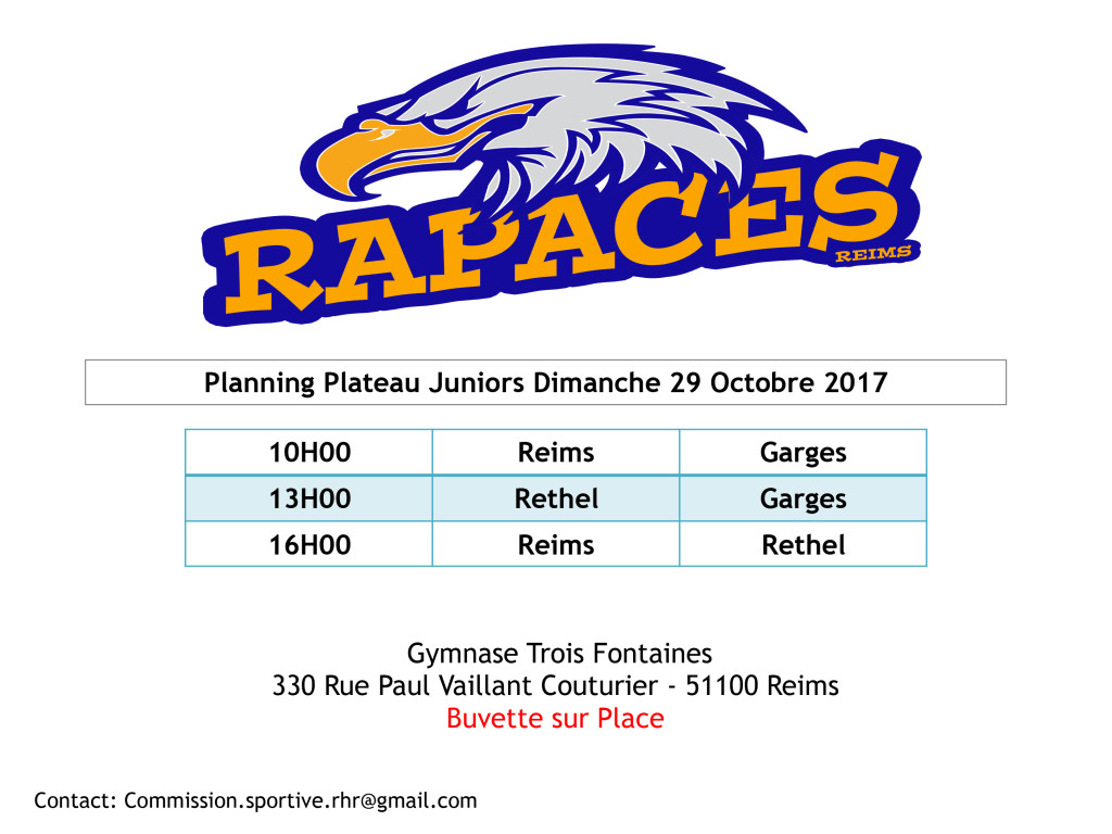 Plateau Juniors-RHR-29 octobre 2017